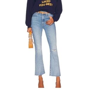 MOTHER The Hustler Ankle Fray Jeans in Crashing Hard